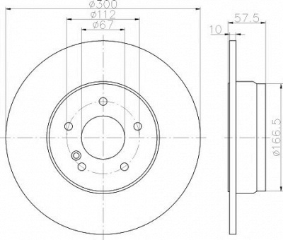 HELLA PAGID 8dd355114211 -  Тормозной диск